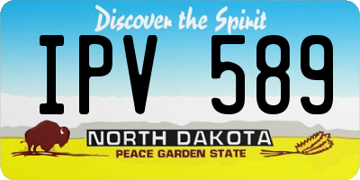 ND license plate IPV589
