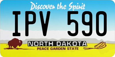 ND license plate IPV590