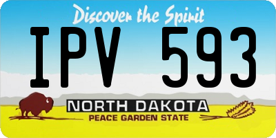 ND license plate IPV593