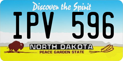 ND license plate IPV596