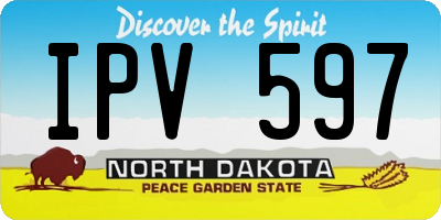 ND license plate IPV597