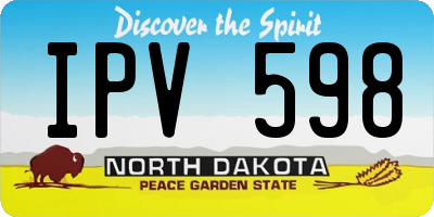 ND license plate IPV598
