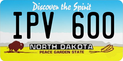 ND license plate IPV600
