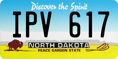 ND license plate IPV617
