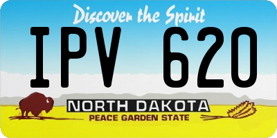 ND license plate IPV620