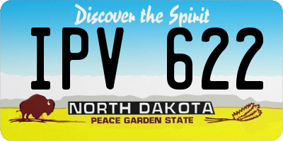 ND license plate IPV622