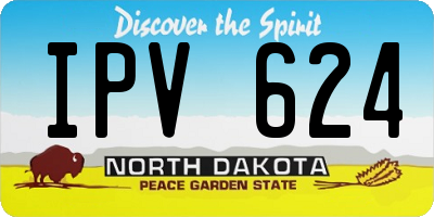 ND license plate IPV624