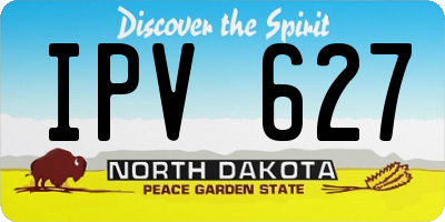 ND license plate IPV627