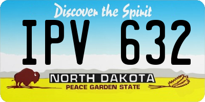 ND license plate IPV632
