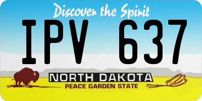 ND license plate IPV637