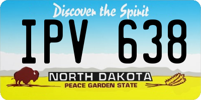 ND license plate IPV638