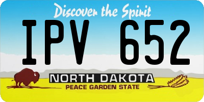 ND license plate IPV652