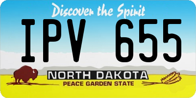 ND license plate IPV655