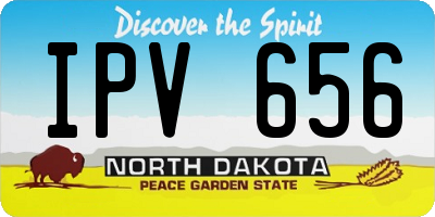 ND license plate IPV656