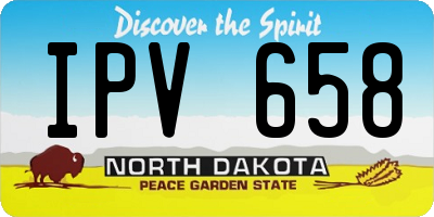 ND license plate IPV658