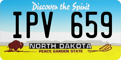 ND license plate IPV659