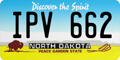 ND license plate IPV662