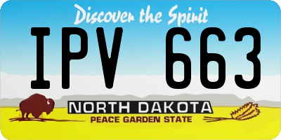 ND license plate IPV663