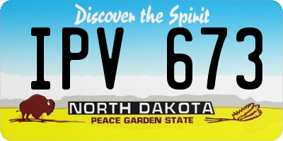 ND license plate IPV673