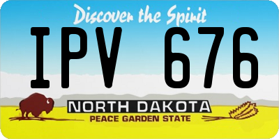 ND license plate IPV676