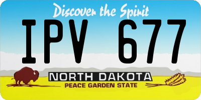 ND license plate IPV677