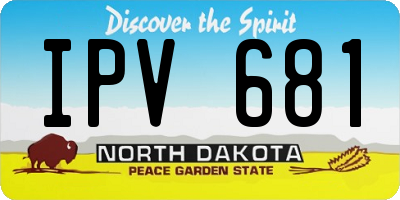 ND license plate IPV681