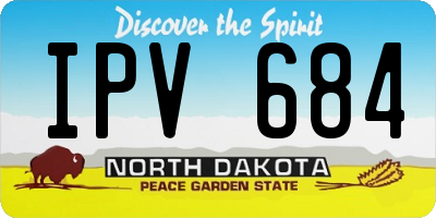 ND license plate IPV684