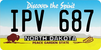 ND license plate IPV687