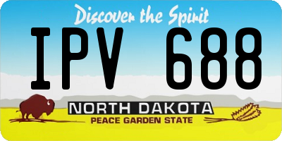 ND license plate IPV688