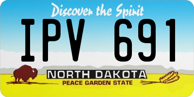 ND license plate IPV691