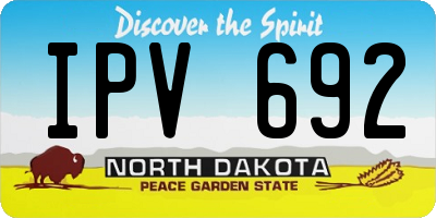ND license plate IPV692