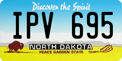 ND license plate IPV695