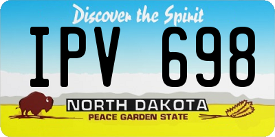 ND license plate IPV698
