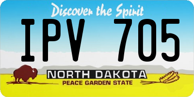 ND license plate IPV705