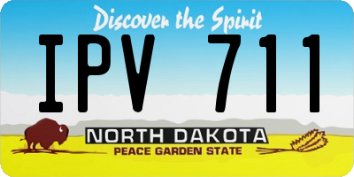 ND license plate IPV711