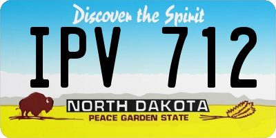 ND license plate IPV712