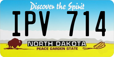 ND license plate IPV714