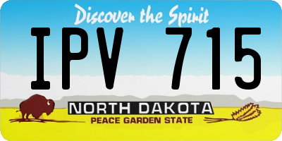 ND license plate IPV715
