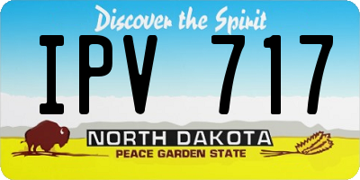 ND license plate IPV717