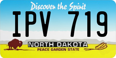 ND license plate IPV719