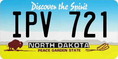 ND license plate IPV721