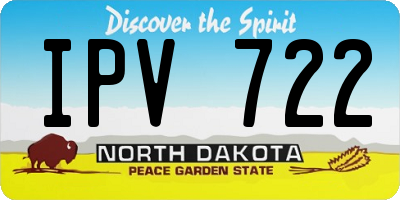 ND license plate IPV722