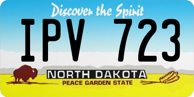 ND license plate IPV723