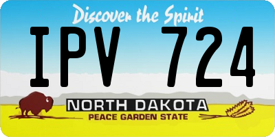 ND license plate IPV724