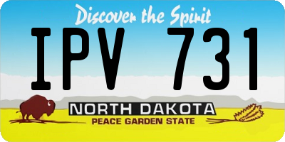 ND license plate IPV731