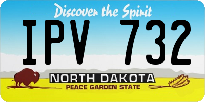 ND license plate IPV732