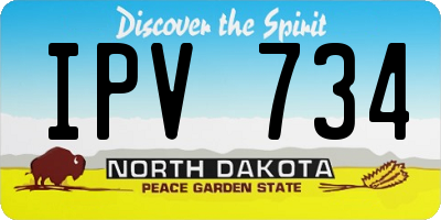 ND license plate IPV734
