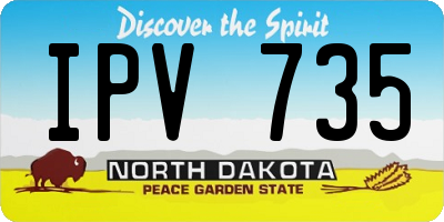 ND license plate IPV735