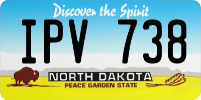 ND license plate IPV738