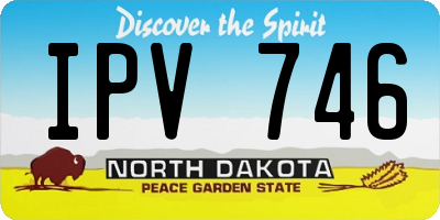 ND license plate IPV746